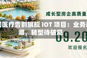 华润医疗告别旗舰 IOT 项目：业务退潮，转型待破局
