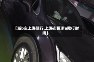 【浙b车上海限行,上海市区浙a限行时间】