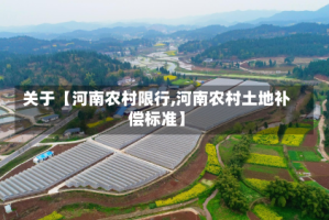 关于【河南农村限行,河南农村土地补偿标准】