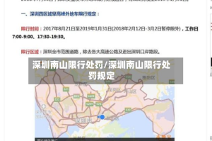 深圳南山限行处罚/深圳南山限行处罚规定