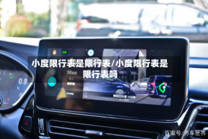 小度限行表是限行表/小度限行表是限行表吗