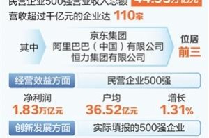 时报数说 2026中国民企500强发布营收超千亿元企业达110家