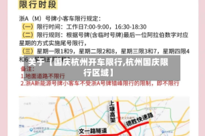 关于【国庆杭州开车限行,杭州国庆限行区域】