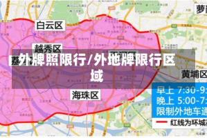 外牌照限行/外地牌限行区域
