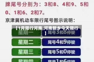 【1月限行河南,河南新乡今天限行】