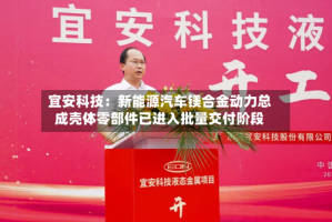宜安科技：新能源汽车镁合金动力总成壳体零部件已进入批量交付阶段