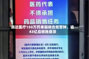 润达医疗150万罚单敲响合规警钟，逾43亿应收账悬顶
