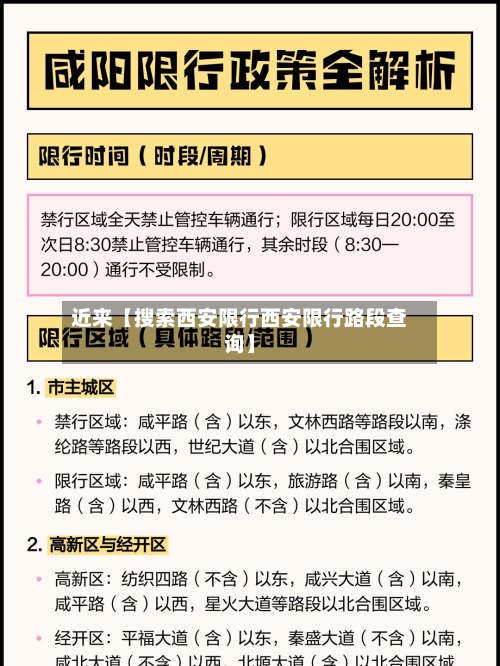 近来【搜索西安限行西安限行路段查询】-第2张图片