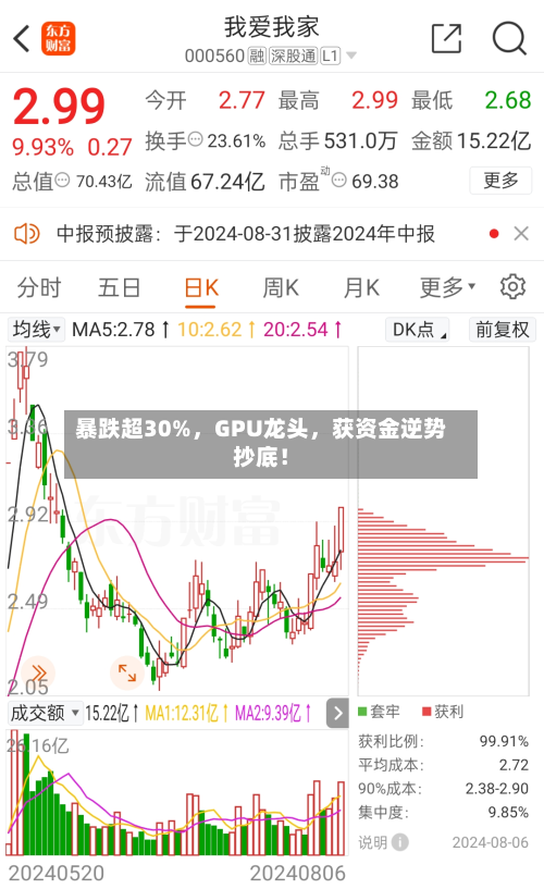 暴跌超30%，GPU龙头，获资金逆势抄底！-第1张图片