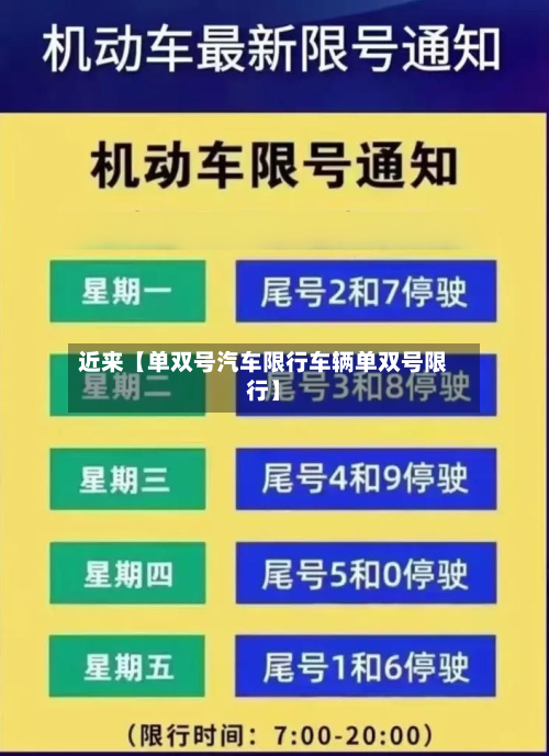 近来【单双号汽车限行车辆单双号限行】-第1张图片