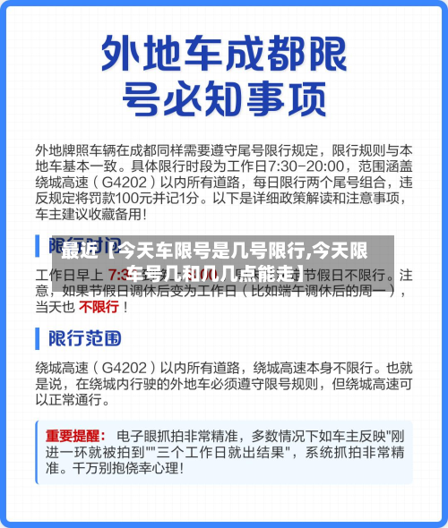 最近【今天车限号是几号限行,今天限车号几和几几点能走】-第1张图片