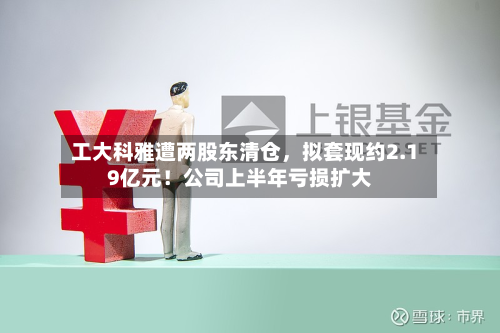 工大科雅遭两股东清仓	，拟套现约2.19亿元！公司上半年亏损扩大-第1张图片