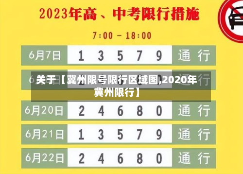 关于【冀州限号限行区域图,2020年冀州限行】-第1张图片