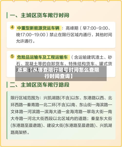 近来【从哪查限行限号时间怎么查限行时间查询】-第2张图片