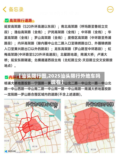 【汕头限行图,2025汕头限行外地车吗现在】-第1张图片