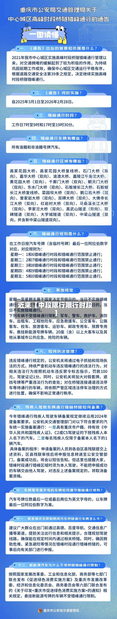 近来【中段限行限行时段】-第1张图片