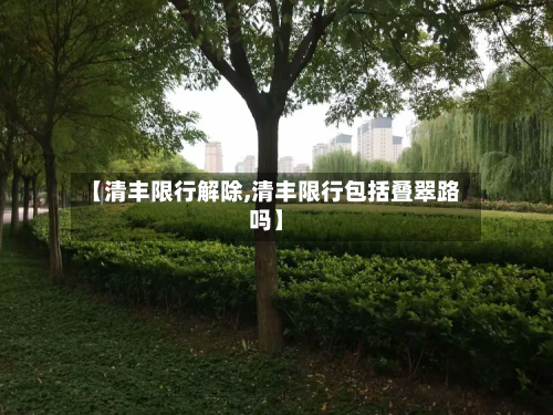 【清丰限行解除,清丰限行包括叠翠路吗】-第1张图片