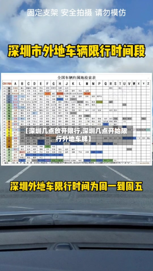 【深圳几点放开限行,深圳几点开始限行外地车牌】-第1张图片
