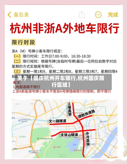 关于【国庆杭州开车限行,杭州国庆限行区域】-第1张图片