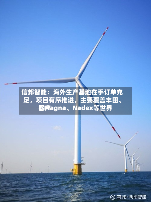 信邦智能：海外生产基地在手订单充足，项目有序推进	，主要覆盖丰田	、E.Magna、Nadex等世界客户-第2张图片