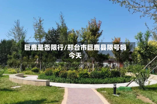 巨鹿是否限行/邢台市巨鹿县限号吗今天-第2张图片