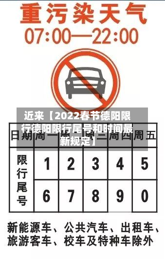 近来【2022春节德阳限行德阳限行尾号和时间最新规定】-第2张图片