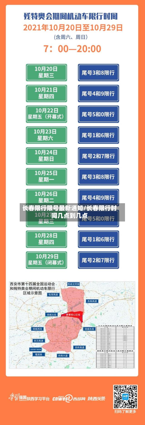 长春限行限号最新通知/长春限行时间几点到几点-第2张图片
