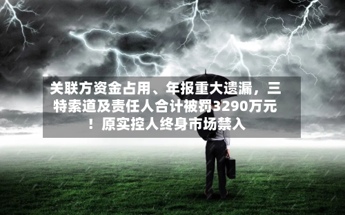 关联方资金占用、年报重大遗漏，三特索道及责任人合计被罚3290万元！原实控人终身市场禁入-第3张图片