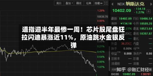 道指迎半年最惨一周！芯片股尾盘狂拉闪迪暴涨近11%，原油跳水金银反弹-第2张图片