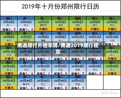 南通限行外地车牌/南通2019限行规定-第3张图片