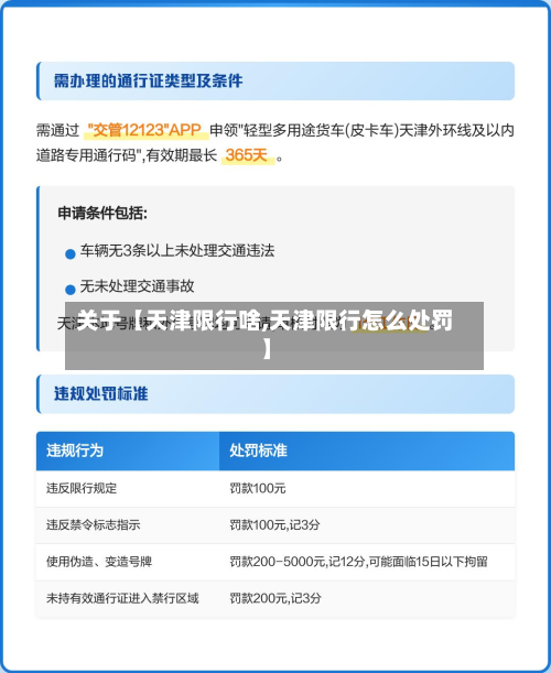 关于【天津限行啥,天津限行怎么处罚】-第3张图片
