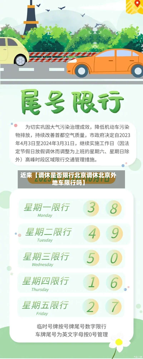 近来【调休是否限行北京调休北京外地车限行吗】-第1张图片