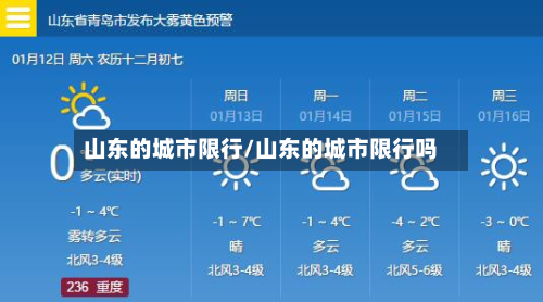 山东的城市限行/山东的城市限行吗-第3张图片