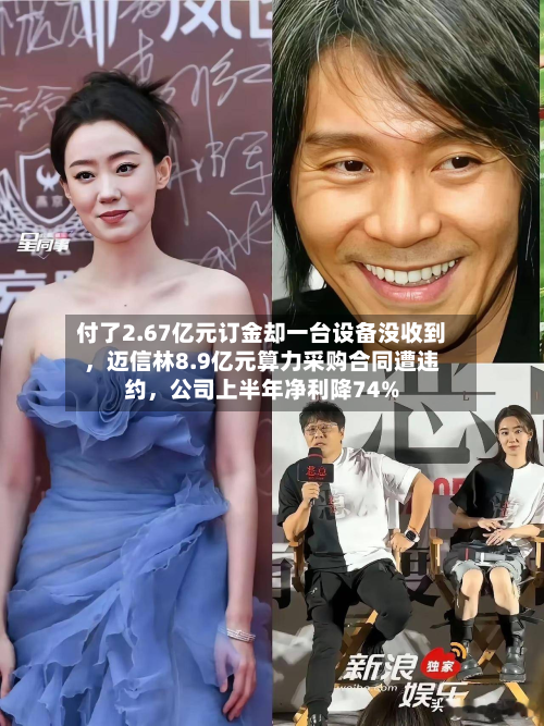 付了2.67亿元订金却一台设备没收到，迈信林8.9亿元算力采购合同遭违约	，公司上半年净利降74%-第1张图片