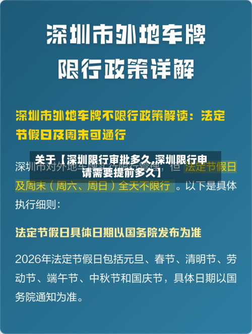关于【深圳限行审批多久,深圳限行申请需要提前多久】-第3张图片