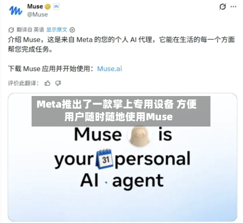 Meta推出了一款掌上专用设备 方便用户随时随地使用Muse-第1张图片