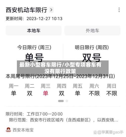 最新小型客车限行/小型专项客车有没有限行政策-第2张图片